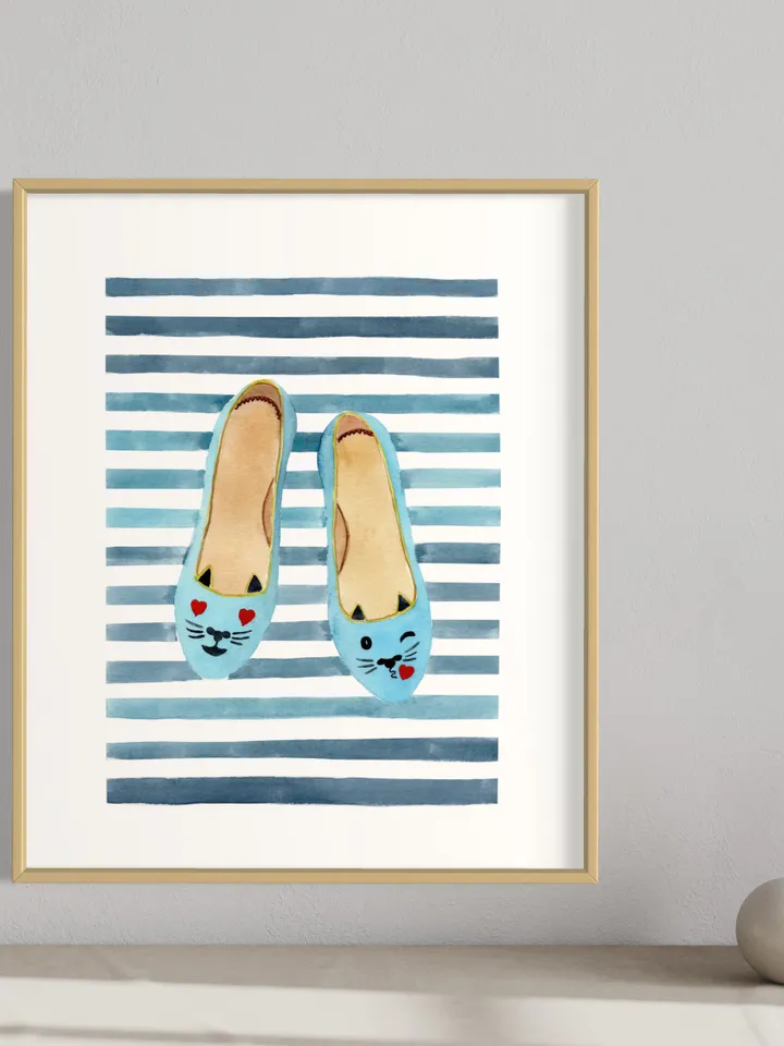 Shoes Print, Fashion Wall Art, Modern Wall Art, Girls Room Decor, Shoes Illustration, Dressing Room Decor, Girls Room Wall Art, Girls Print