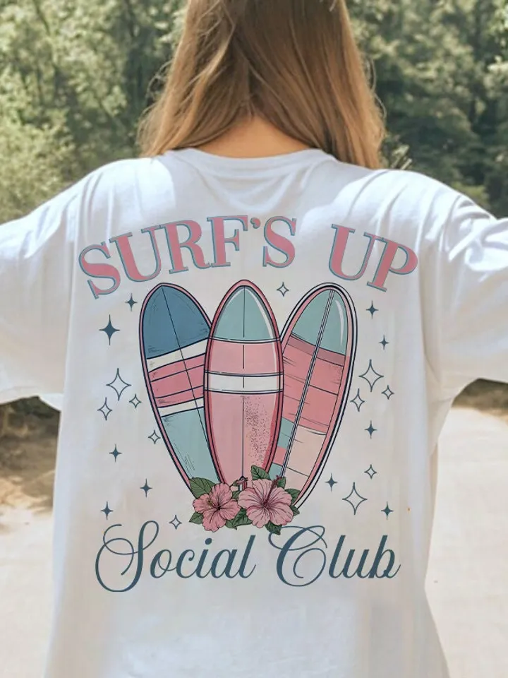 Surf's Up Social Club png, surfing png, beach png, ocean png, summer png,social babes girl club bachelorette party shirt design sublimation