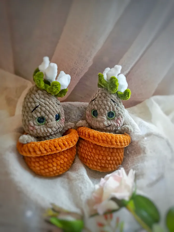 Crochet Pattern, Cactus Amigurumi PDF Pattern, Crochet pattern flower