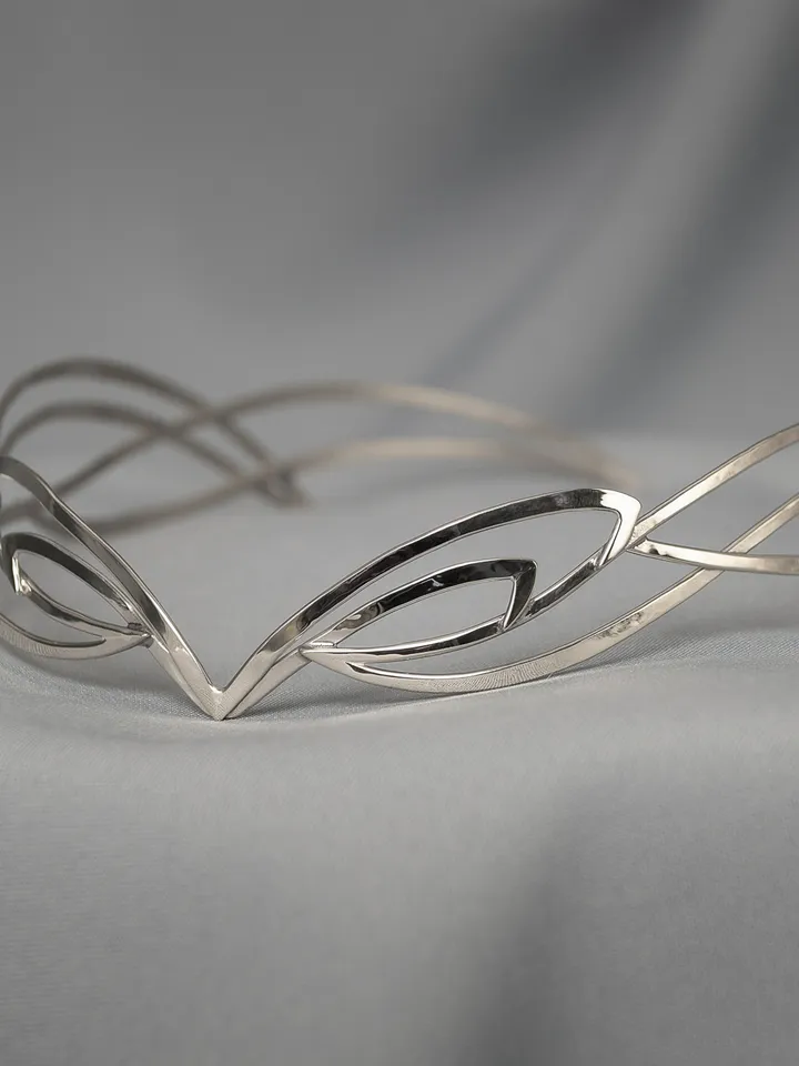 Jewelry for modern elves and fairies Elven style diadem bridal tiara art nouveau circlet Fantasy Fairy Wedding Alira