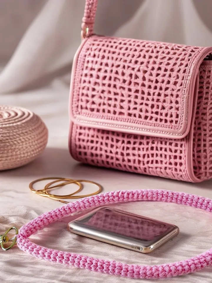 Crochet Cord For Wallet Handle Pattern PDF - Simple Crochet Bag Strap Design - Beginner Bag Cord Tutorial For Your Handmade Diy Project