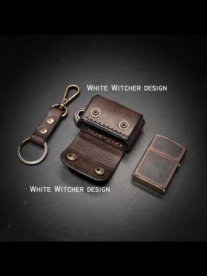 Leather pattern to make keychain - case for Zippo. V5