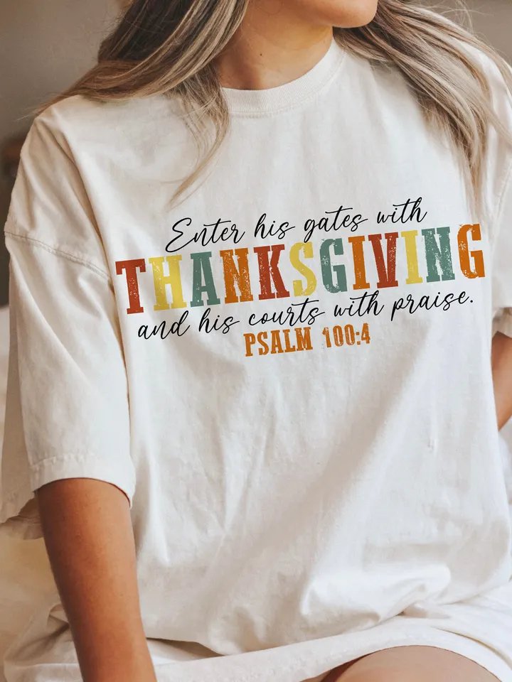 Bible Verse svg PNG | Psalm 100:4 | Thanksgiving Png | Fall Png | Thankful Png | PNG | sublimation | Sublimation Png Designs | Digital svg