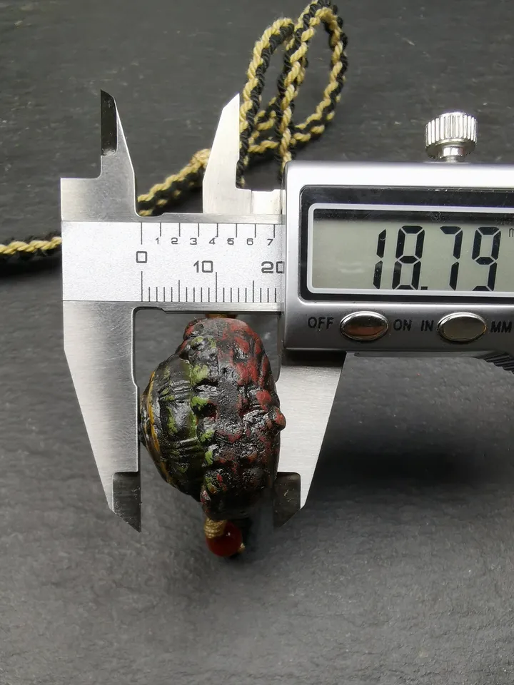Gandhanra Old Tibetan Tsa Tsa Amulet, Scorpion Guru of Padmasambhava, Scorpion Terma Amulet of Wrathful Kila Transmission