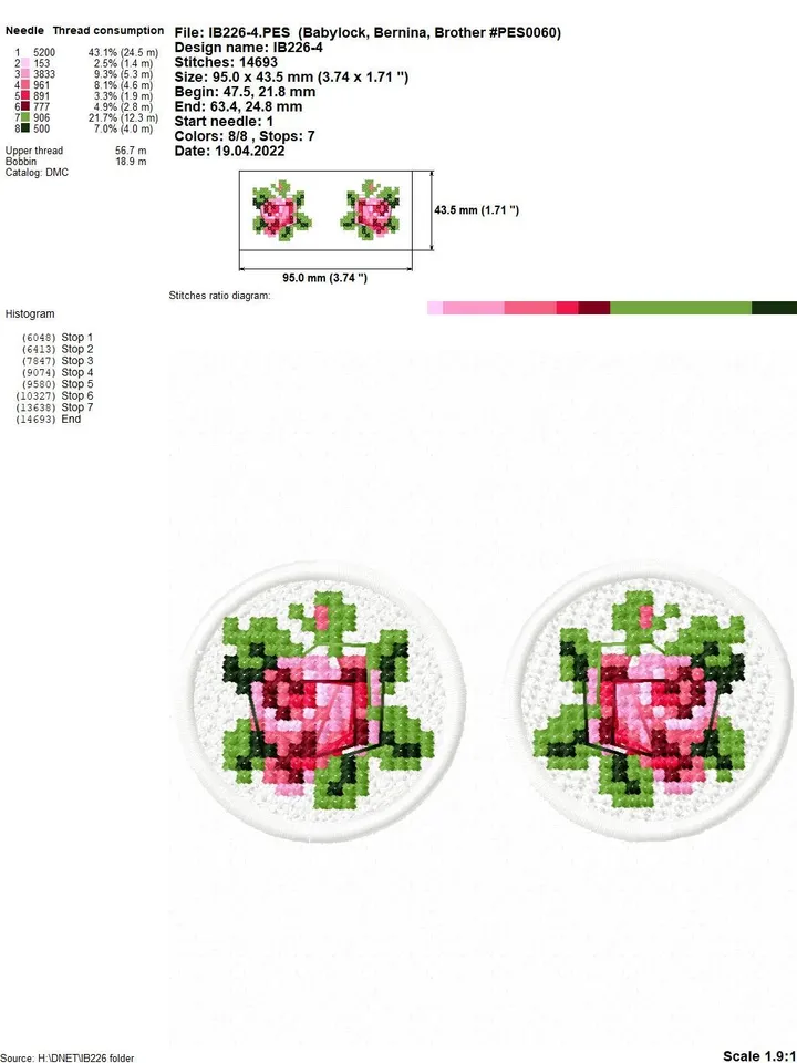 FSL cross-stitch jewelery set machine embroidery design digital embroidery pattern Free standing lace embroidery motif 3D embroidery design