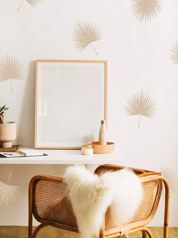 Palm Leaves Decal - Hand Drawn Palm Leaf h42