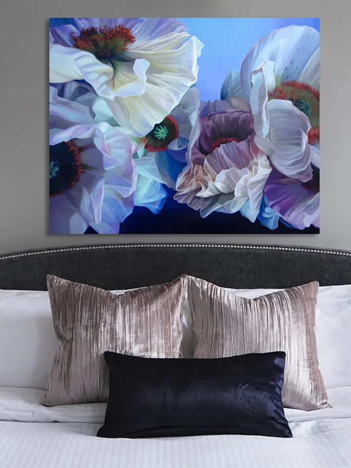 Purple extravaganza oil painting Poppies