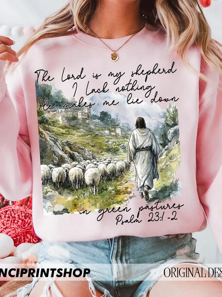 The Lord Is My Shepherd PNG Bible Verse Faith Png, Easter Christian png, Encouraging Faith Christian png, Easter Jesus png, Christian png