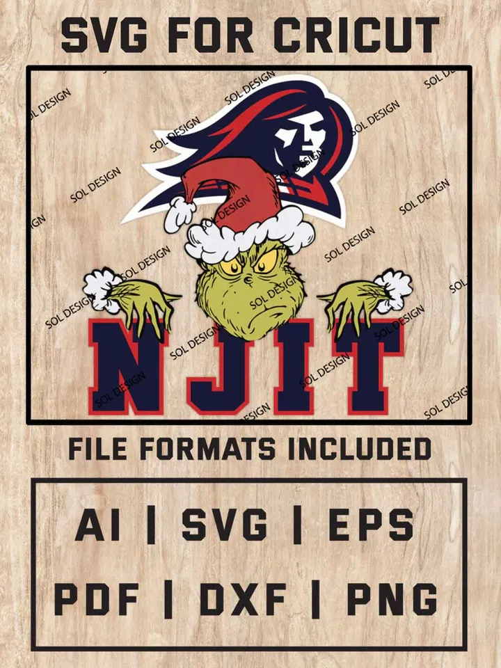 Grinch NJIT Highlanders SVG, NCAA SVG Design, NCAA NJIT Highlanders SVG, NCAA Highlanders Cricut, Christmas Svg, Grinch svg, Digital Download