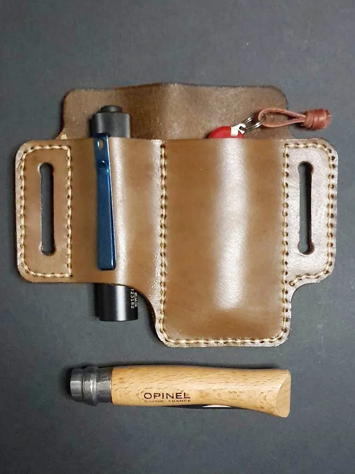 Leather EDC Tool Holster, leather belt organizer, Leather Multitool Sheath fast&easy Tutorial DIY Leather Patterns