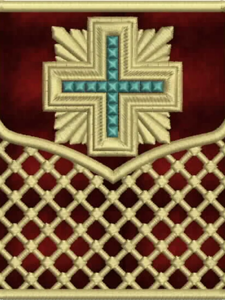 "Daronositsa" design for an embroidery machine.
