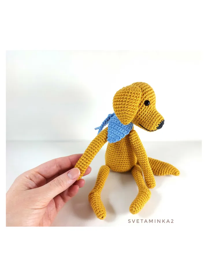 Crochet Golden Retriever Pattern. Amigurumi Dog. Digital Download. PDF.