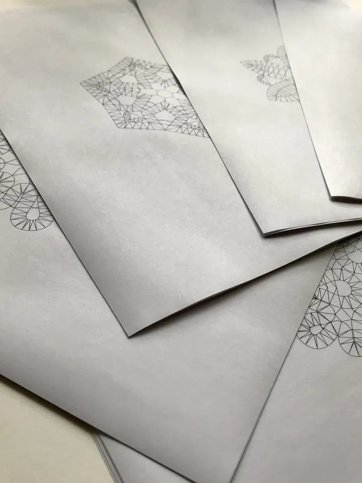 Bobbin lace Snowflake Pattern Bundle 5 PDF printable patterns