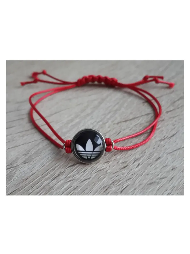Adidas bracelet, Adidas logo accessories, sport cord bracelet
