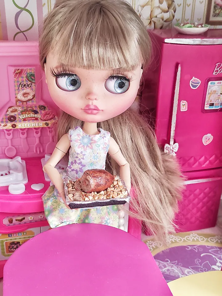 Small food, micro, miniature, food for dolls, scale 1 6, dollhouse, mini food, dollhouse miniature, meat for dolls