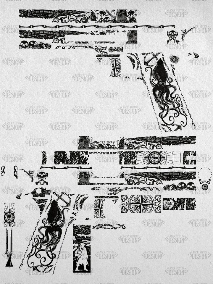VECTOR DESIGN Colt 1911 government Pirates