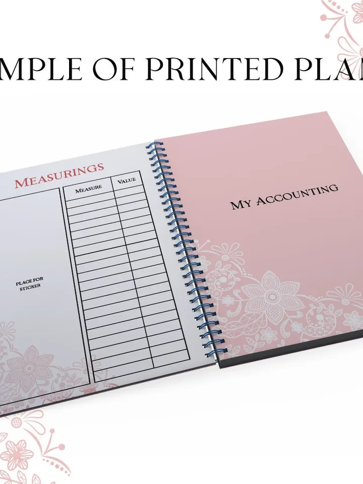 Embroidery and sewing business planner Printable A5 PDF Planner Embroidery Journal planner 49 pages Stickers Template Digital Planner