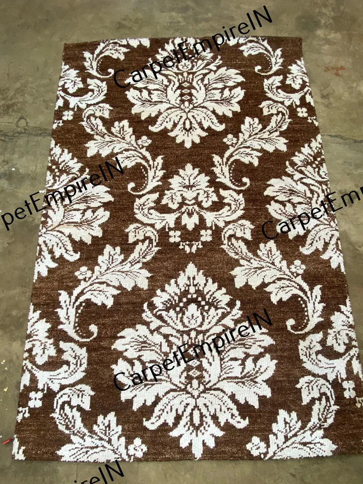 Exquisite Brown Modern Oushak Hand Knotted Rug 4x6, 5x8, 6x9, 8x10, 9x12, 10x14 ft Handmade Rugs for Living Room - Antique Contemporary rug