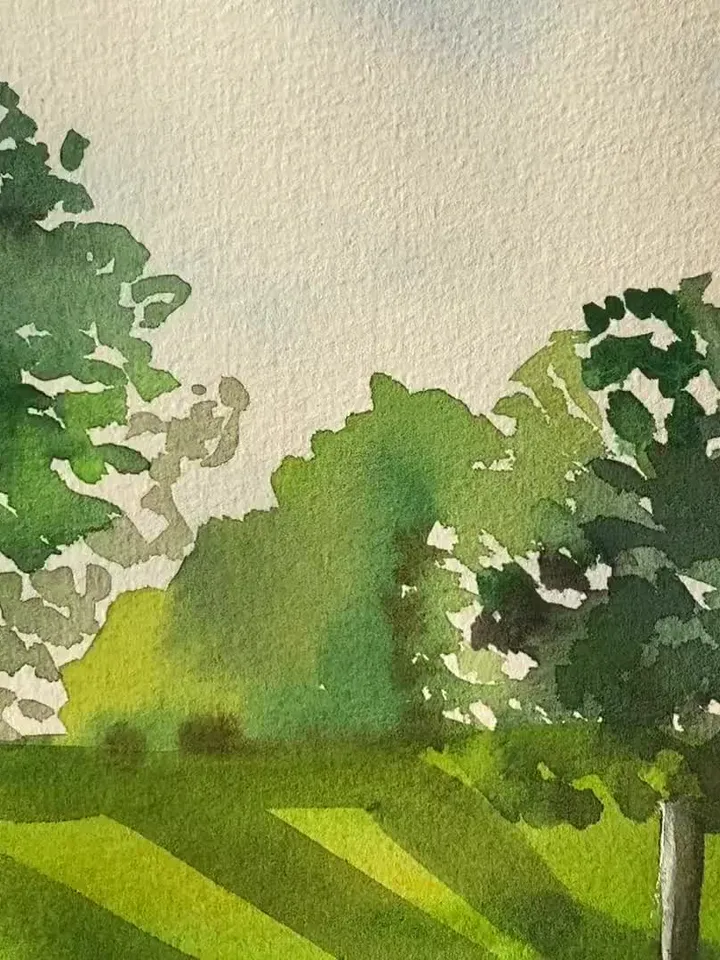 Watercolor Landscape Print  Wall Art Landscape Neutral Poster Sky Poster Wall Decor Fine Art Poster Nature Poster Fine Art Poster Landscape