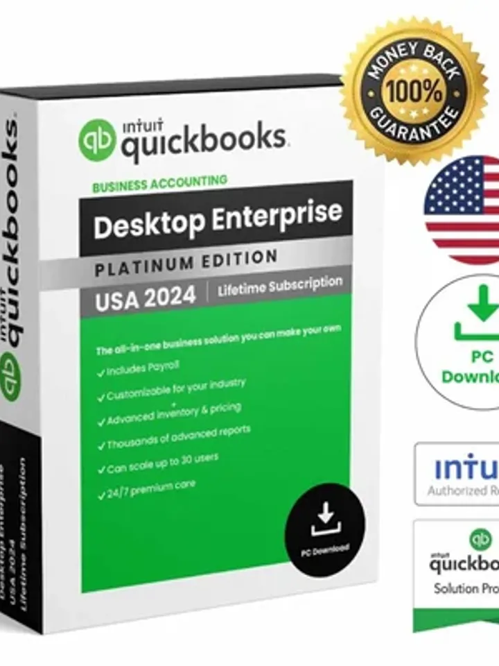 QuickBooks Desktop Enterprise 2024 Lifetime Activation No Subscription ...