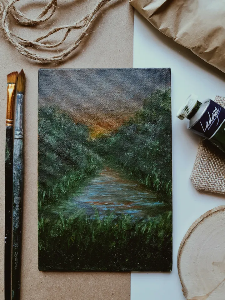 Miniature "To the river" Миниатюра "К реке"