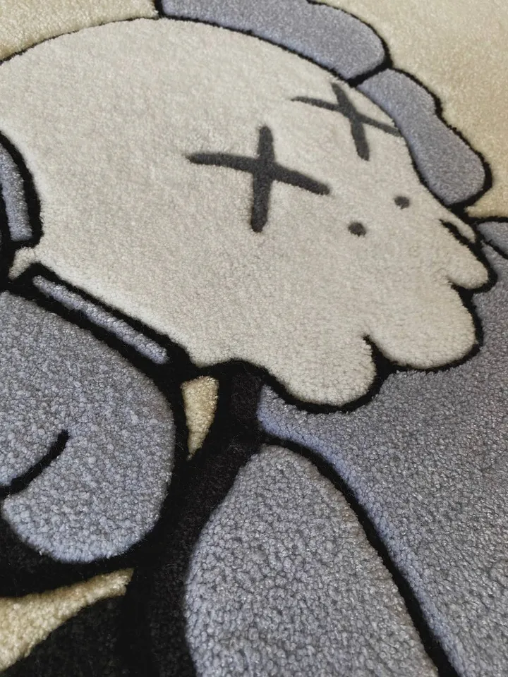 Gray KAWS Carpet