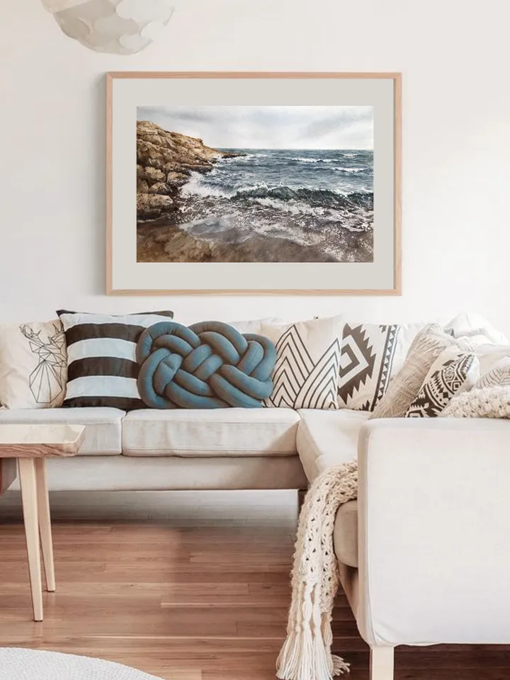 Seascape Painting Original Painting Watercolor Sea Painting