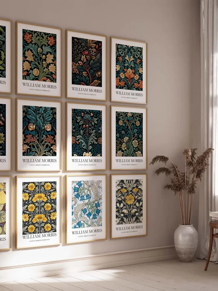 1000 Printable William Morris Wall Art Prints, Art Nouveau Decor, Maximalist Gallery Wall Set, Eclectic Digital Download, Vintage Prints Art