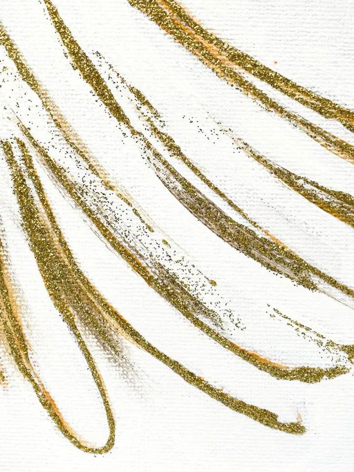 Angel painting Original art Gold and Silver Artwork Gold Angel Wall Art Home Decor