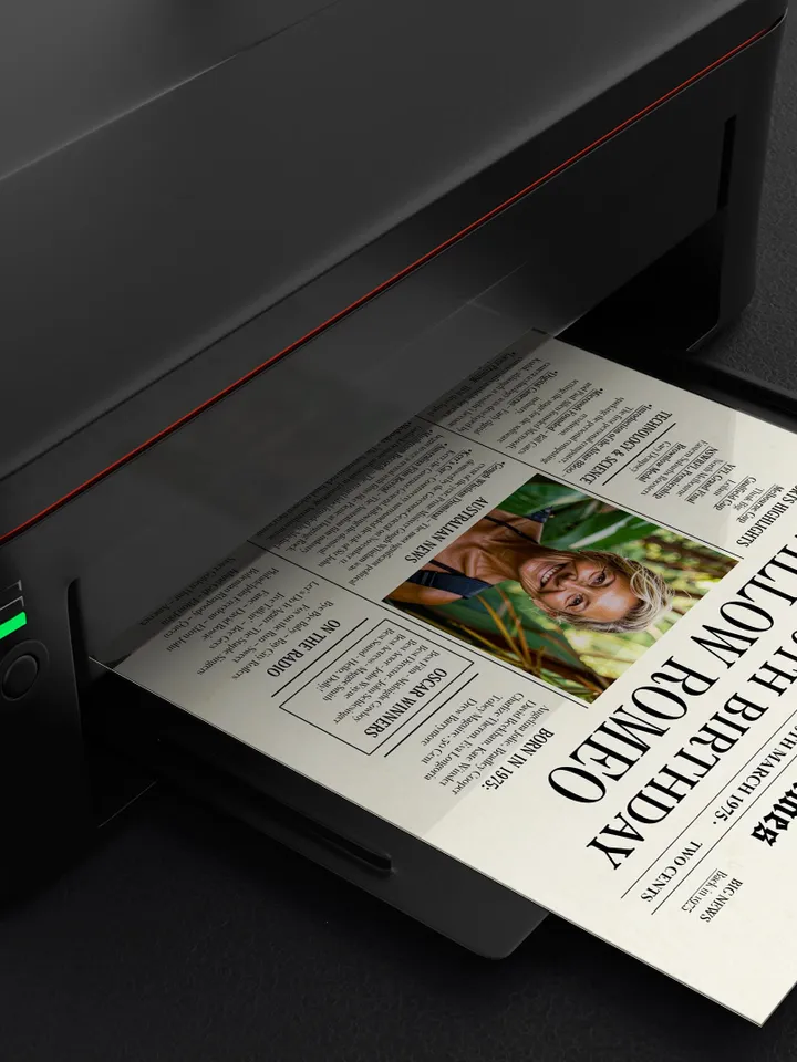 Australian 50th Birthday Newspaper poster gift, 1975 Personalized Printable, 1975 Australian facts, 50th Birthday Decoration Back in 1975