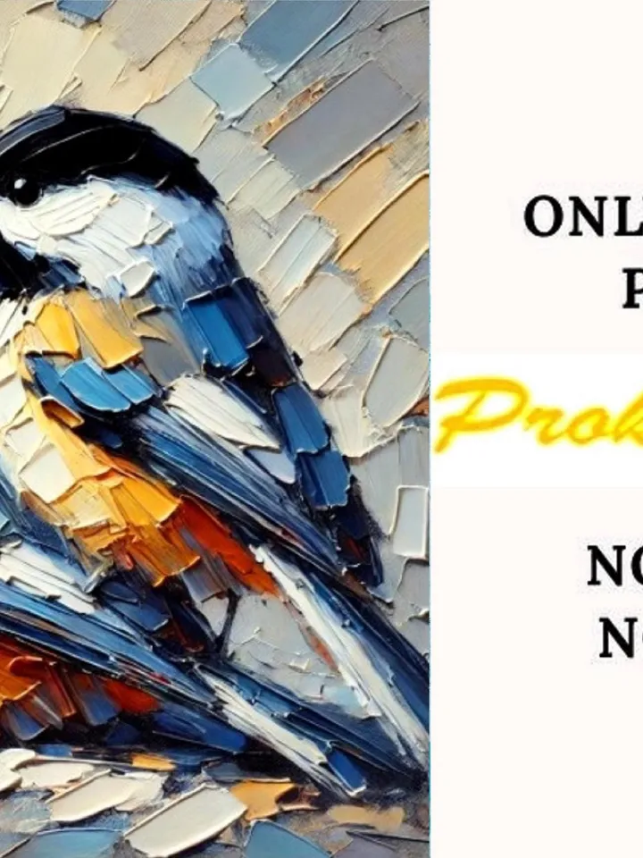 Titmouse Painting On Canvas Birds Original Art Gifts Animal Artwork Titmouse Impasto Oil Wall Art Personalized Gifts by ArtProkopaloSv
