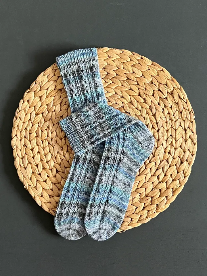 Handmade knitted womens socks/ Warm knitted accessory