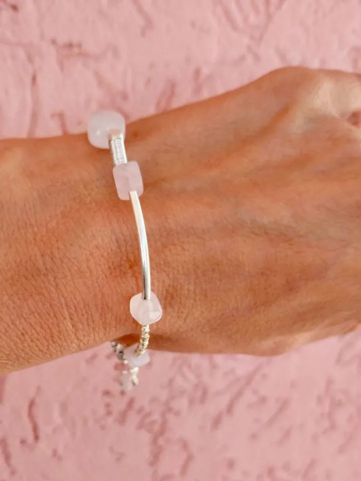 Quartz necklace and bracelet