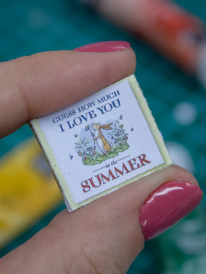 TEMPLATE Miniature book How Much I Love You Summer