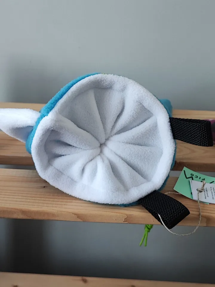 Chalk bag Dino Tail blue for rock climbing