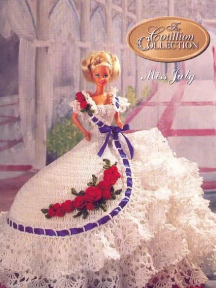 Vintage Barbie Dress Crochet Pattern for Dolls 11-1/2" Digital Download PDF