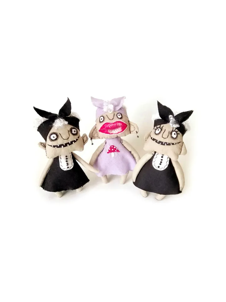 Handmade Voodoo Dolls - Small, Quirky, Unique, and a Little Creepy - Perfect for Collectors of the Unusual and Eccentric. FREE SHIPPING!