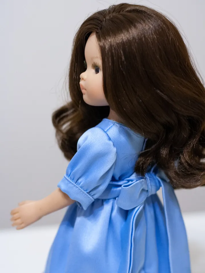 Paola Reina doll clothes, Long doll dress with lace for 13 inch doll, Exclusive clothes for dolls, Doll clothes, Dress