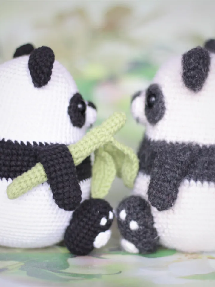 Panda bear crochet pattern amigurumi PDF