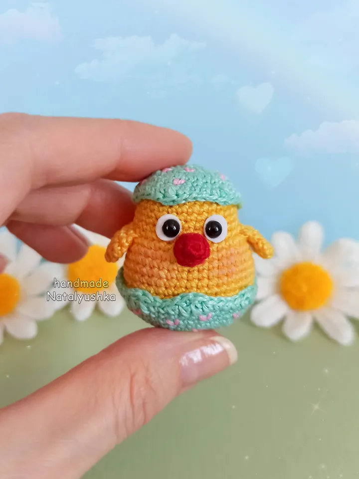 Toy Chicken, Crochet Chicken, Easter decor, Easter gift, Kawaii.