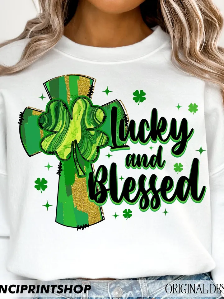St. Patrick's Day png, Coquette St. Patrick's Day Cross Bow PNG, Lucky png, Blessed png, Christian St. Patrick's png, Christian png designs