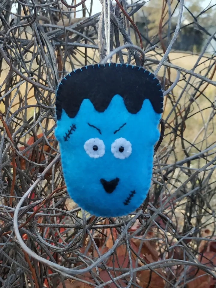 Halloween franky, franky ornament, monster, Halloween ornament, Halloween décor, plush franky toy, Halloween gift, felt franky toy, Halloween decoration, autumn thanksgiving, baby room décor, party favors