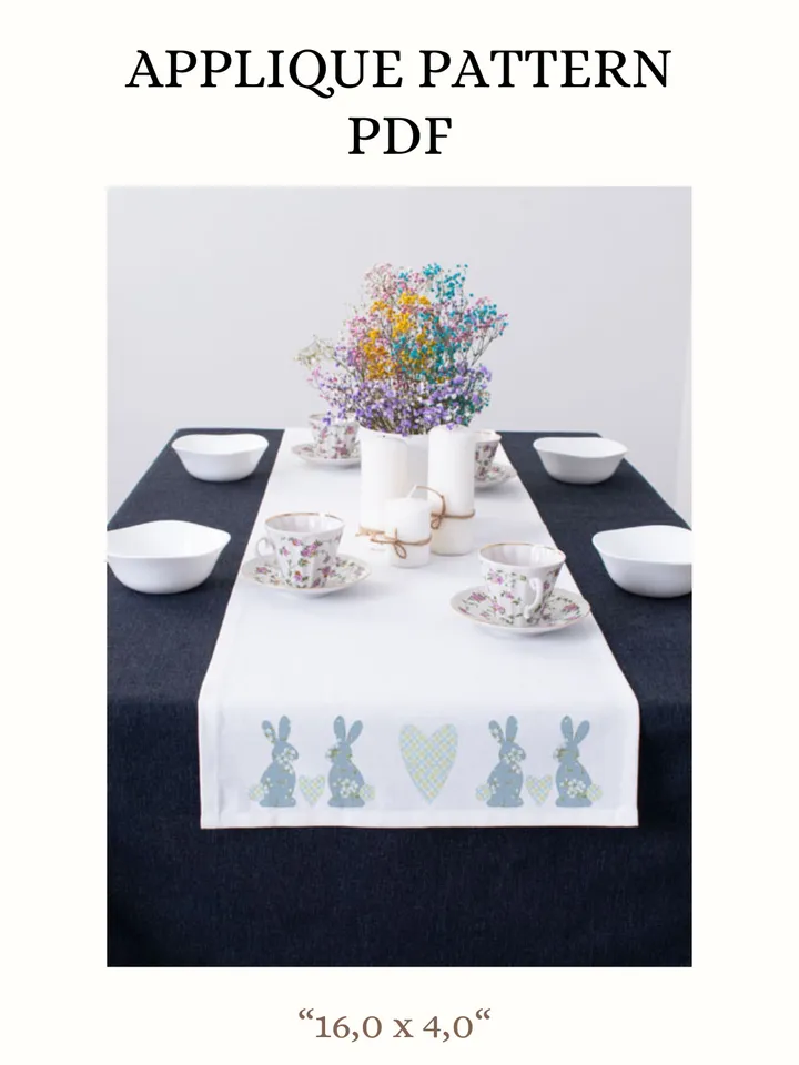 Applique pattern PDF "Easter Bunnies"