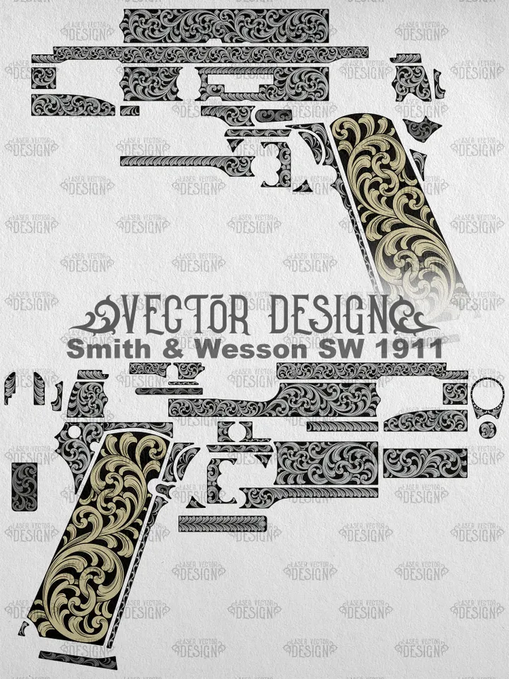 VECTOR DESIGN Smith & Wesson SW 1911 Scrollwork