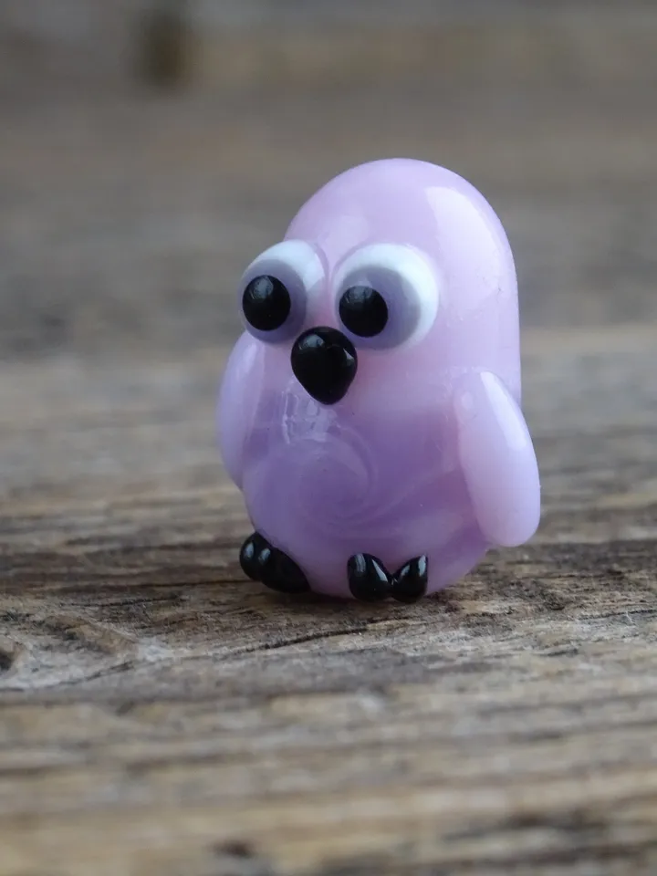 Glass figurines Miniature Owl figurine Tiny owl glass owl gifts graduation gifts Tiny glass animals terrarium figurines Animal figurines