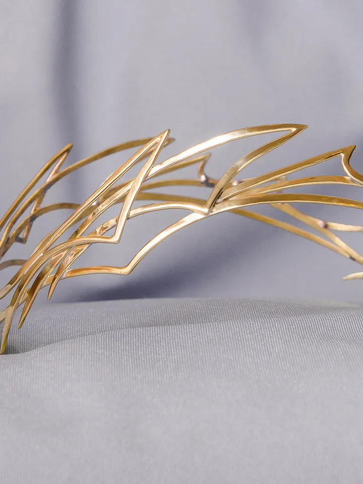 Dragon style diadem, Dragon princess diadem, fantasy elven crown, elven circlet, headband elvish tiara, wedding circlet
