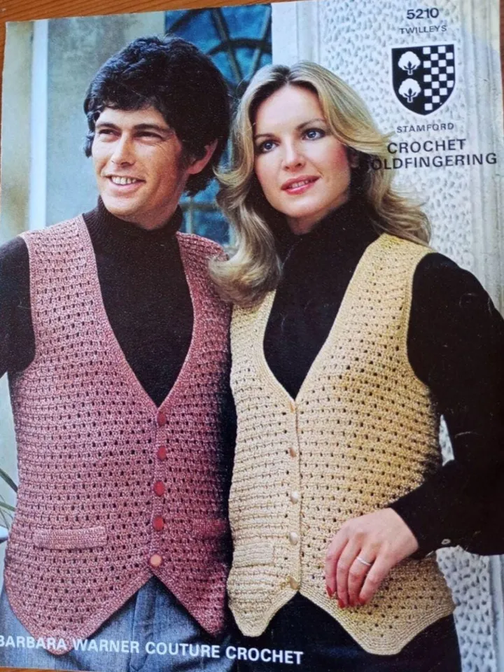 Waistcoat pattern pdf, vest crochet pattern, women waistcoat, men waistcoat crochet pattern pdf instant download