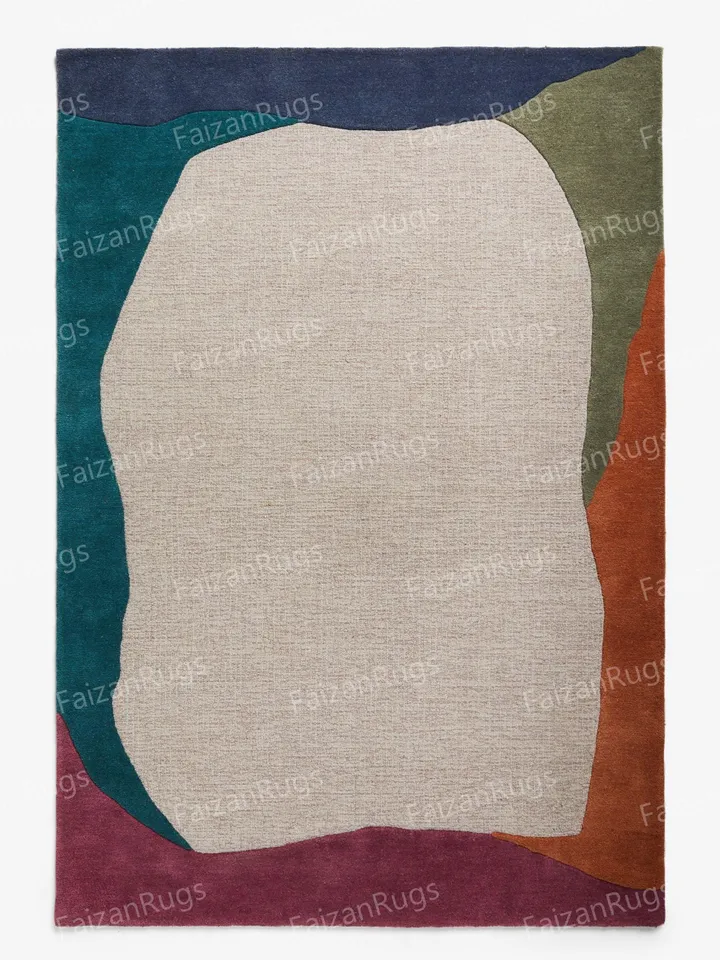 Buy 8x10 Contemporary Hand Tufted Rug 100% Wool For Living Room, Bed Room, Kids Room In Any Size 10x14,10x12,9x12,8x10,6x9,5x8,4x6