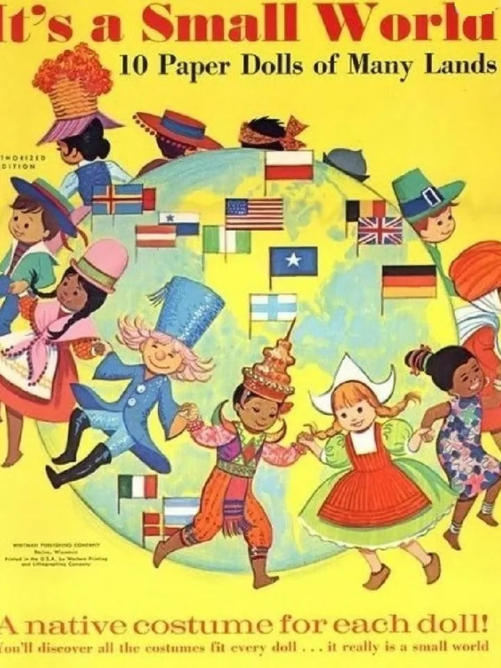 Paper Doll Kids From Different Countries Digital Download PDF