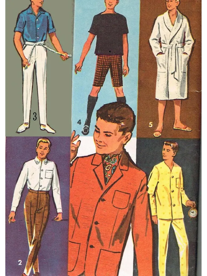 Copy Advance 2899 Vintage Ken Sewing Pattern Wardrobe Clothes for Dolls 12" Digital Download PDF